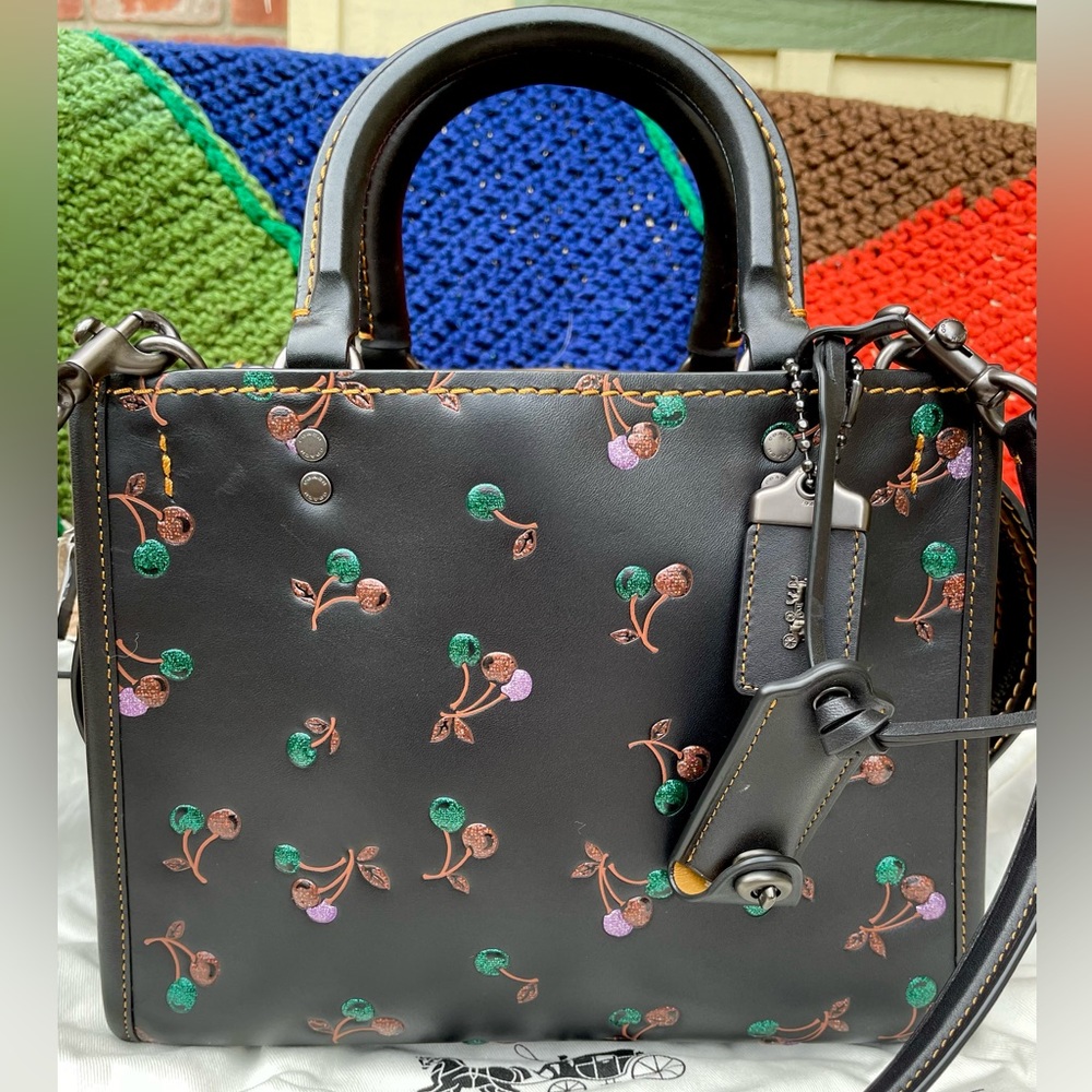 🍒🍒Coach Rogue 25 with Cherry Print 🍒🍒